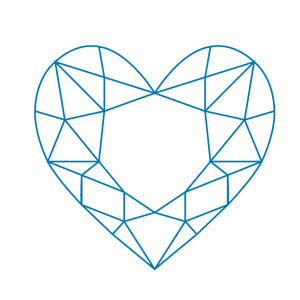 Hjrtslipad-diamant