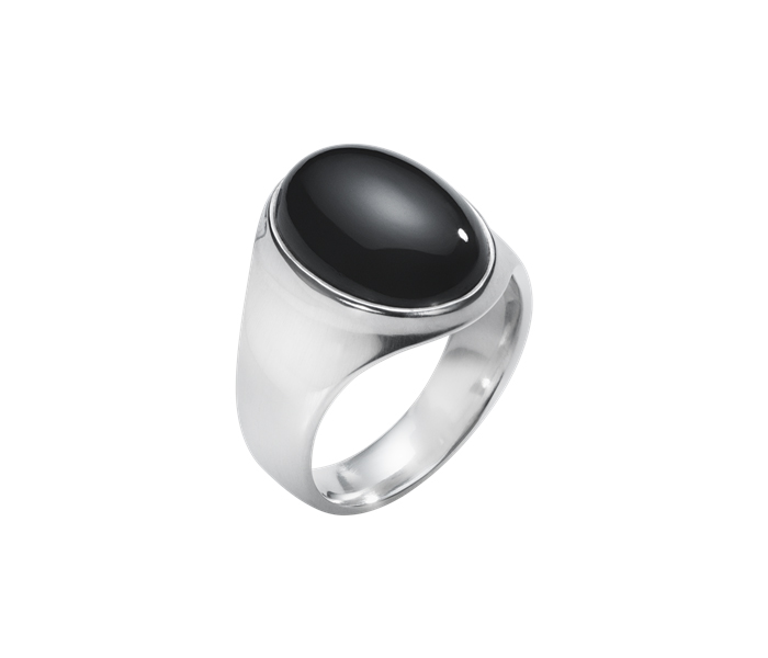 Ring-silver-svart-onyx-George-Jensen