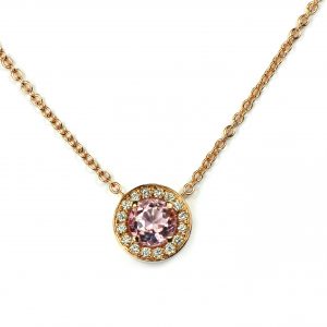 West End 50 Pendant Morganite RG White