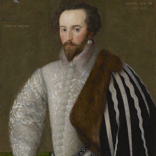 Sir Walter Raleigh med pärlörhängen