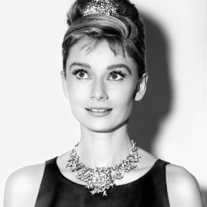 Audrey Hepburn med Tiffany & Co. gula diamant