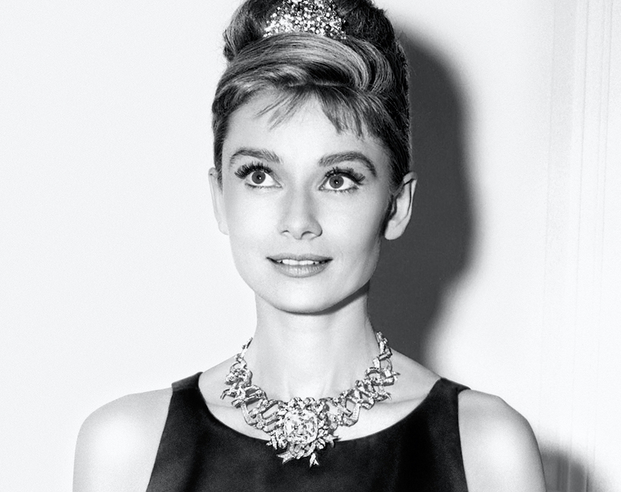 Audrey Hepburn med Tiffany & Co. gula diamant