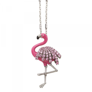 Halsband med en flamingo