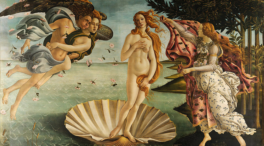 Venus födelse av Botticelli