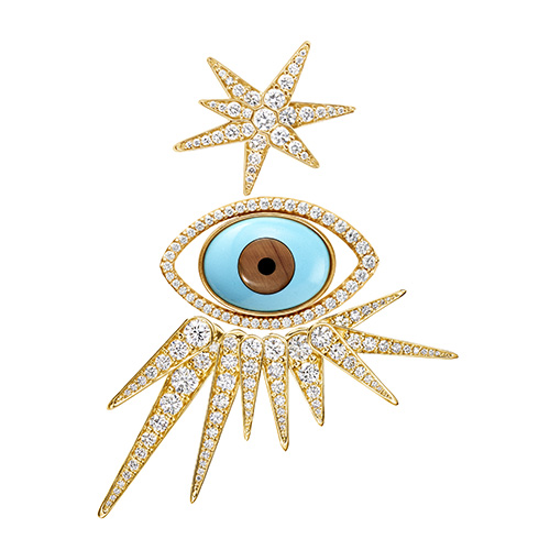 Charlotte Lyngaard Evil eye earring