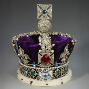 Imperial state crown svarta prinsens rubin