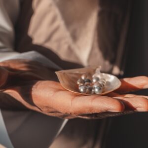 pärlor från pärlfarm