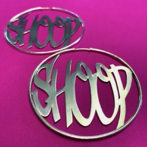 Unika coola örhängen i silver