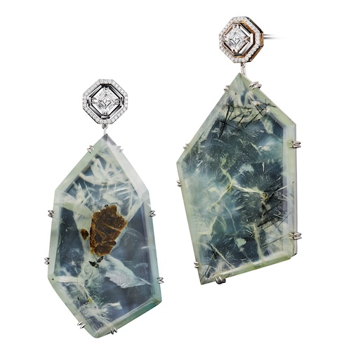 Örhängen med inneslutningar